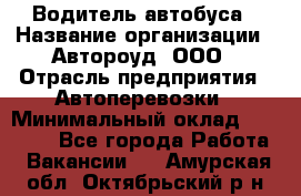 Водитель автобуса › Название организации ­ Автороуд, ООО › Отрасль предприятия ­ Автоперевозки › Минимальный оклад ­ 50 000 - Все города Работа » Вакансии   . Амурская обл.,Октябрьский р-н